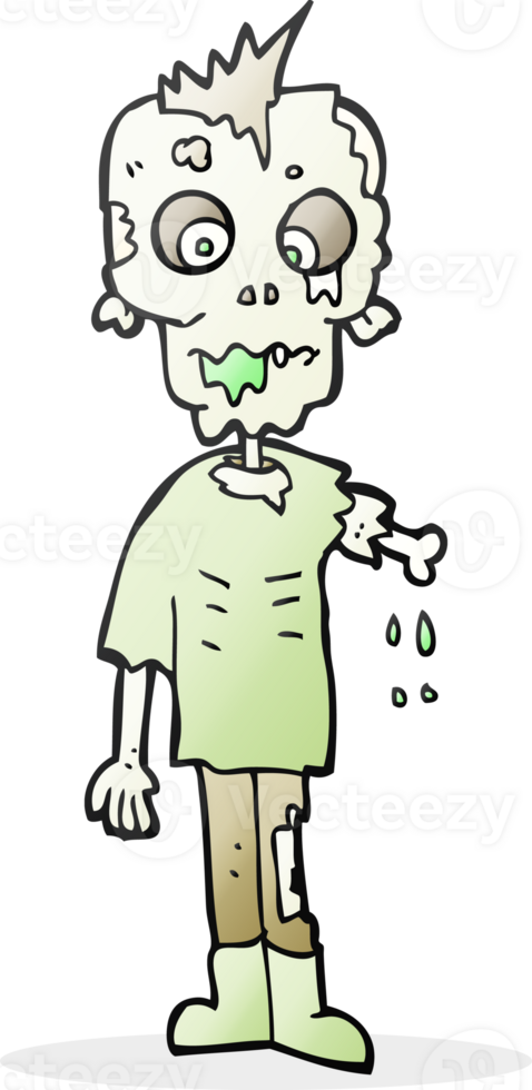 drawn cartoon zombie png
