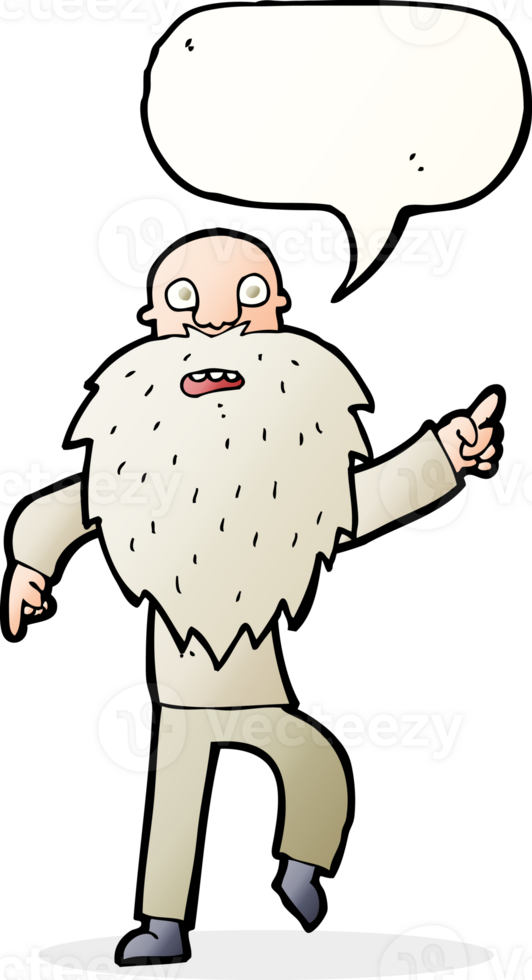 cartoon stressed old man with speech bubble png