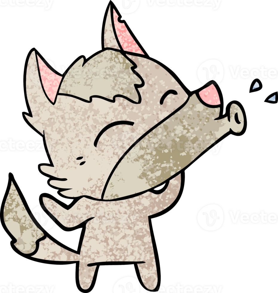 howling wolf cartoon png