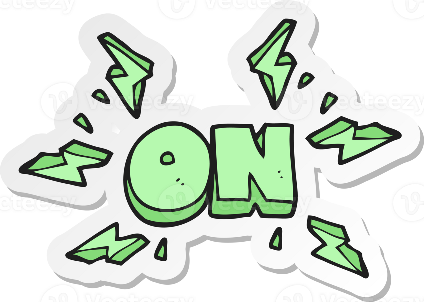 sticker of a cartoon on symbol png