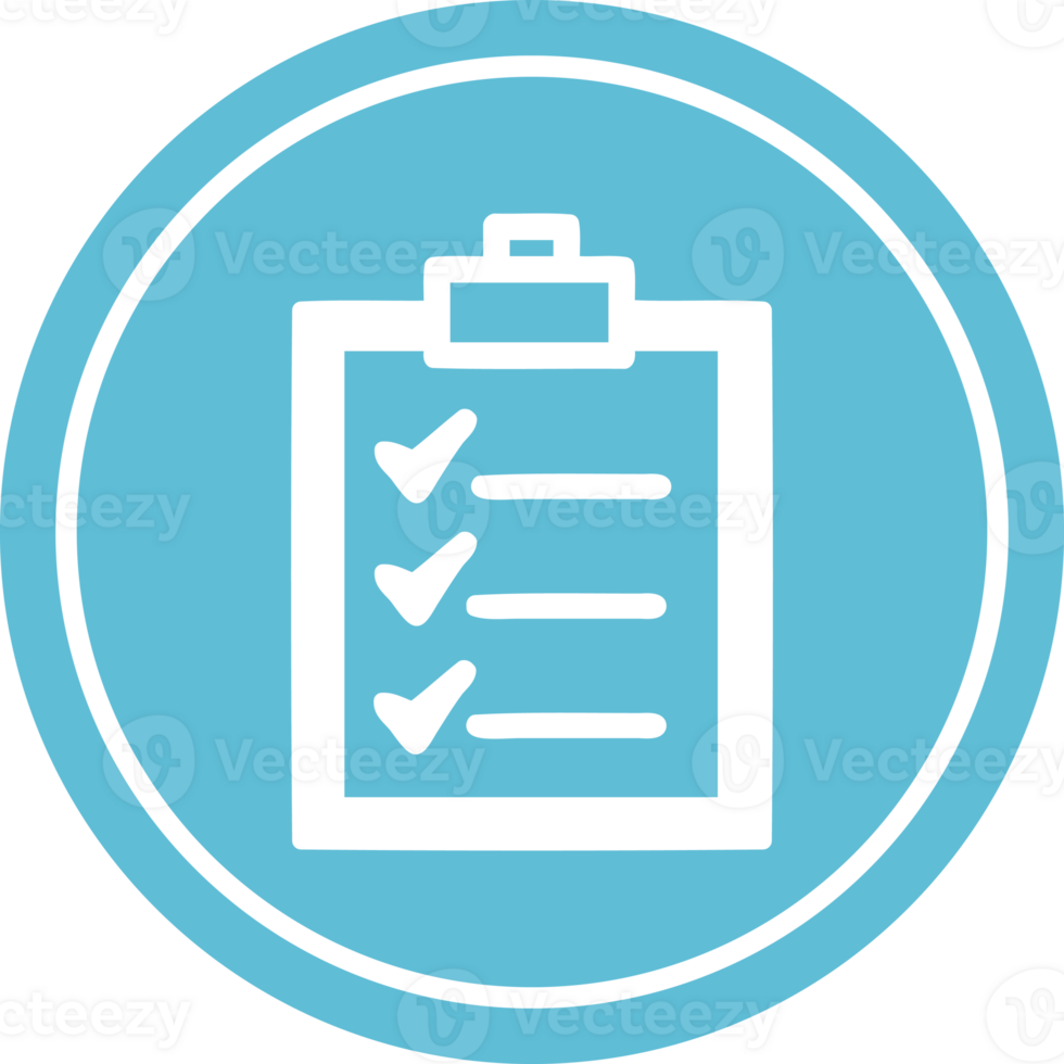 check list circular icon symbol png
