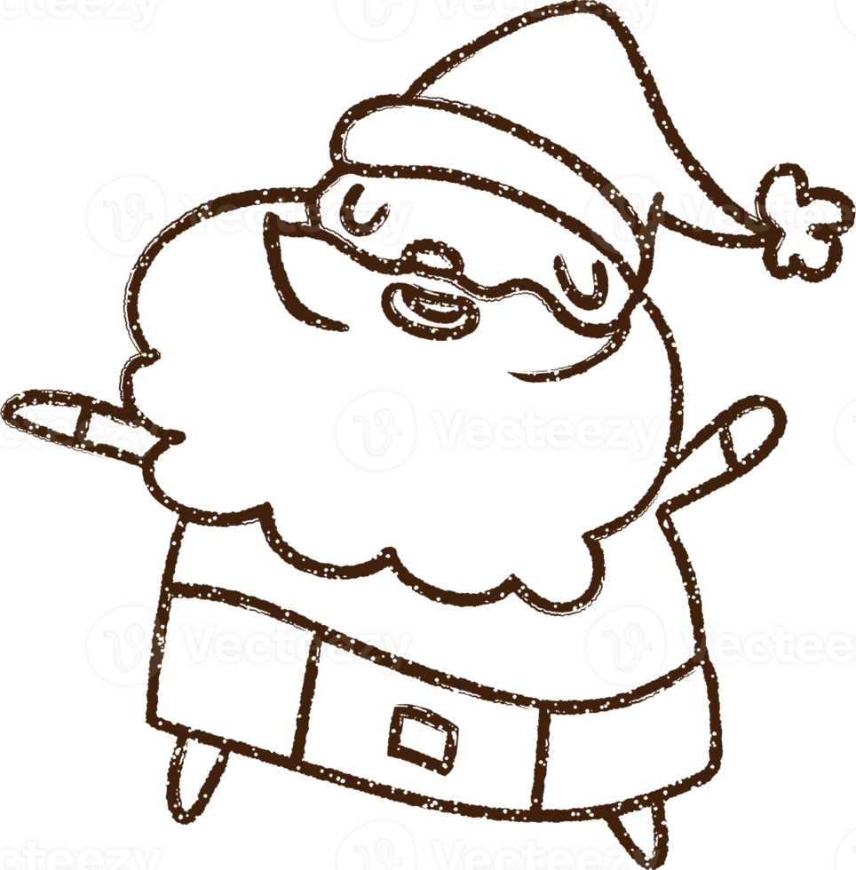 Santa Claus Charcoal Drawing png