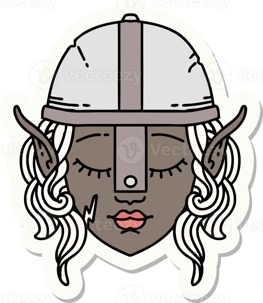 sticker of a elf character png