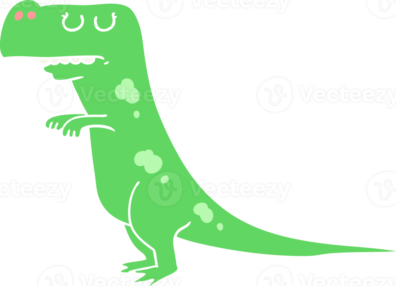 flat color style cartoon dinosaur png