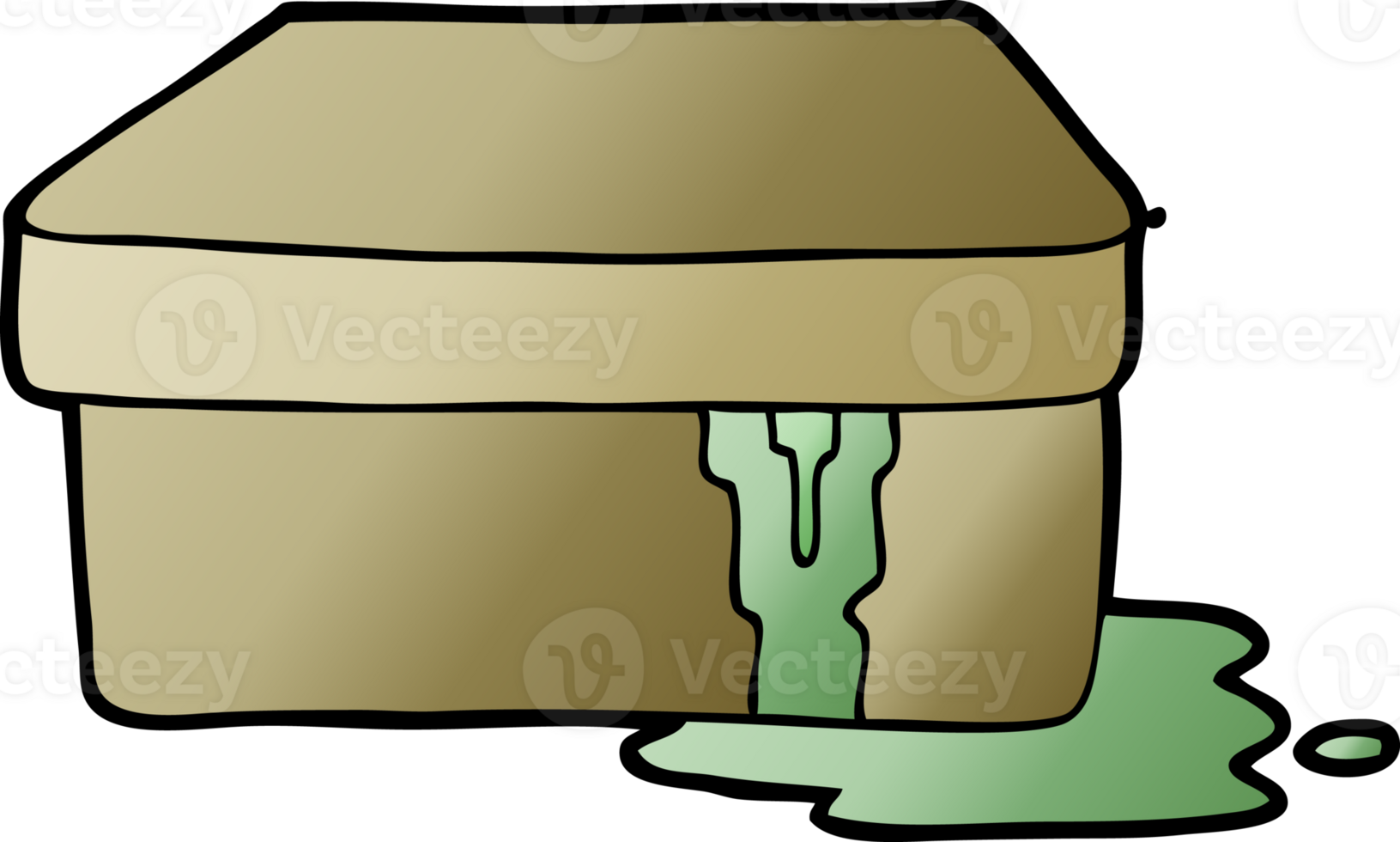 cartoon box with slime png