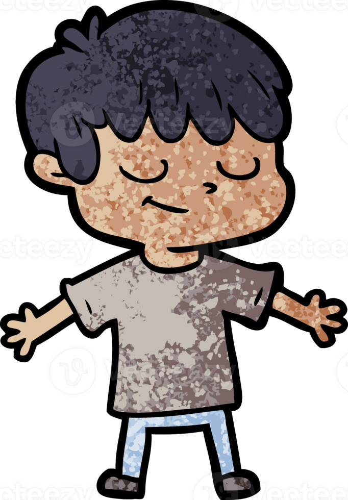 cartoon happy boy png