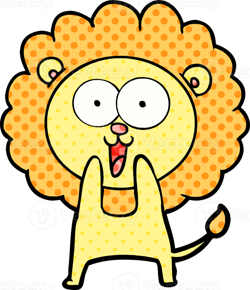 happy cartoon lion png
