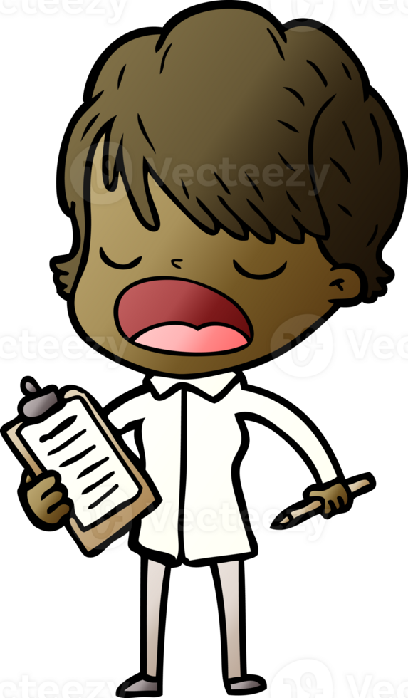 cartoon woman talking png
