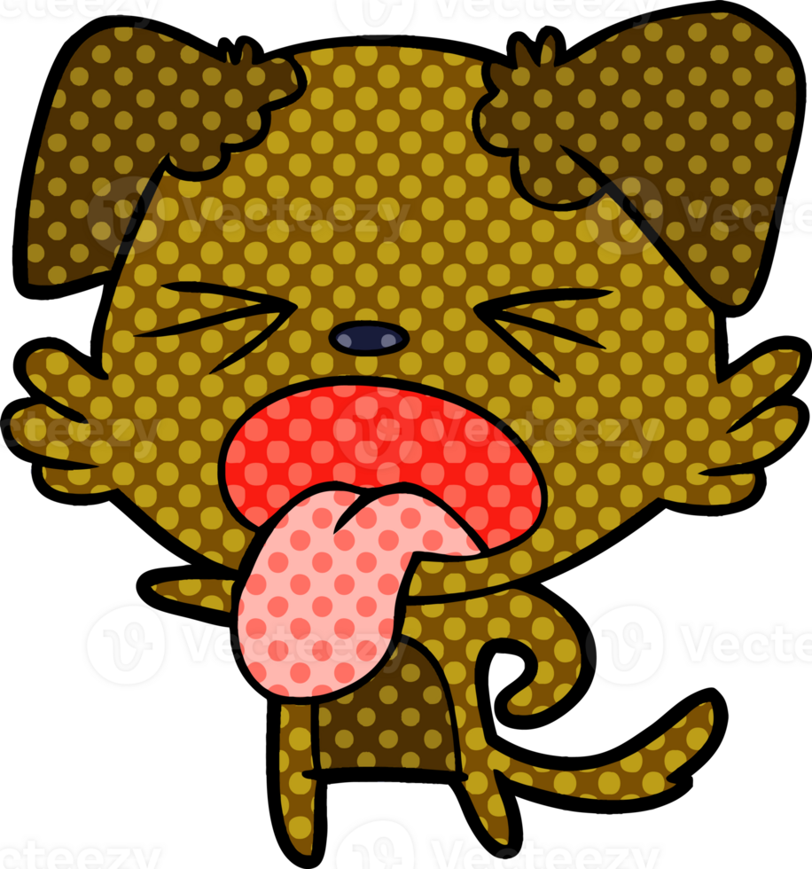 cartoon disgusted dog png