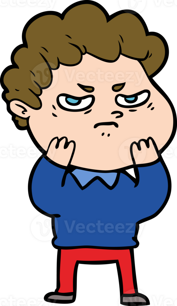 cartoon angry man png