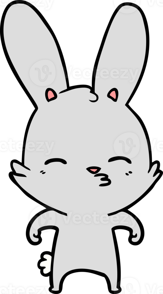 curious bunny cartoon png