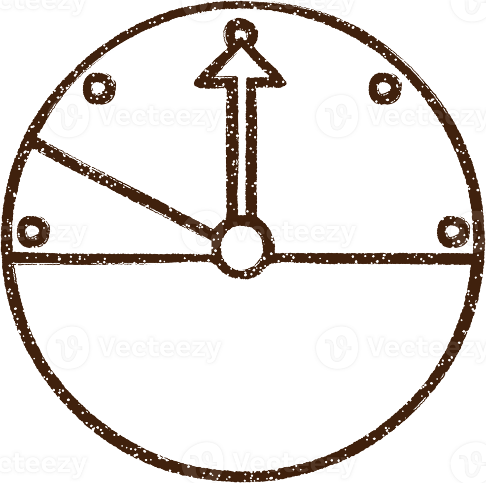 Pressure Gage Charcoal Drawing png