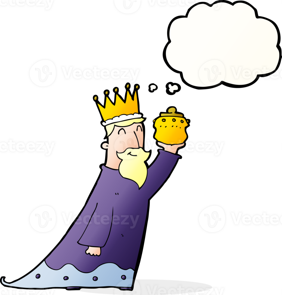 one of the three wise men with thought bubble png