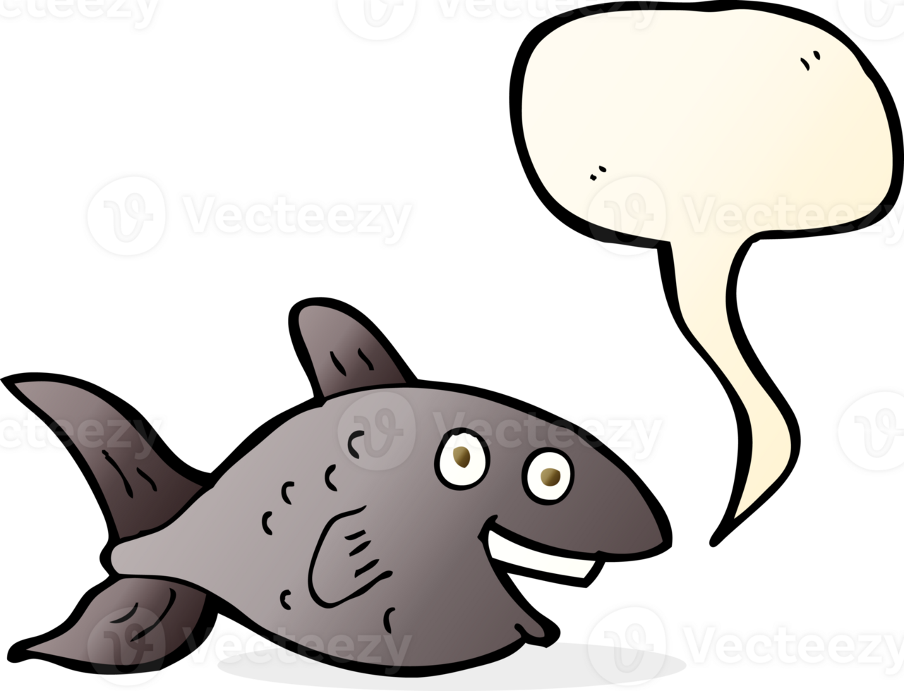 cartoon fish with speech bubble png