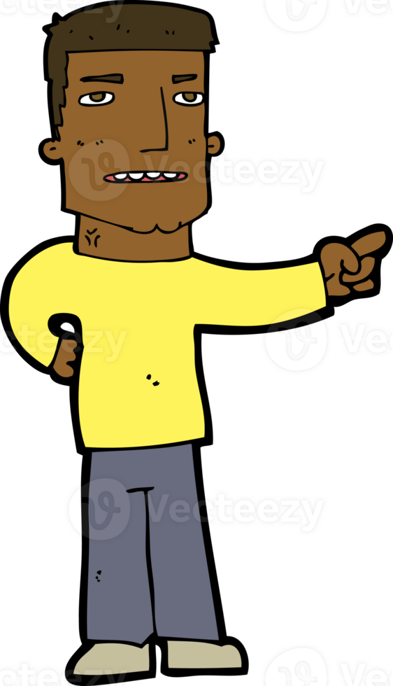 cartoon man pointing png