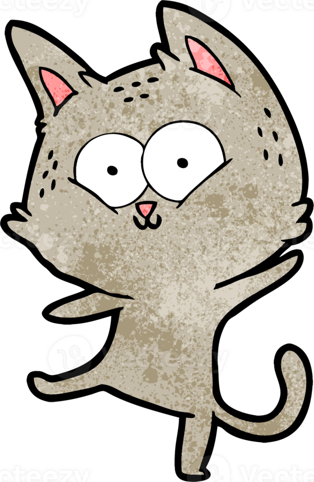 cartoon cat dancing png