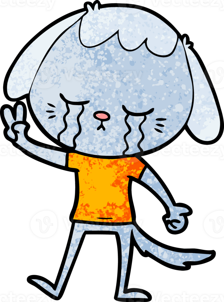cartoon dog crying png