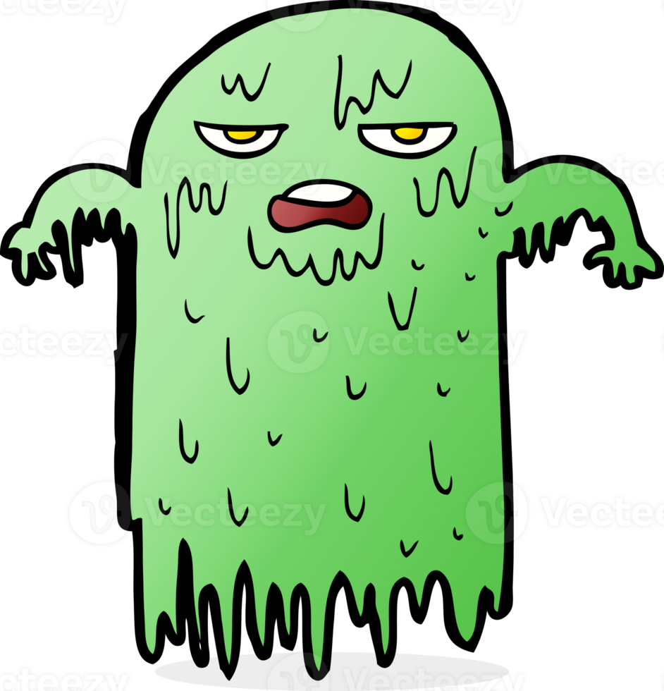 cartoon slimy ghost png