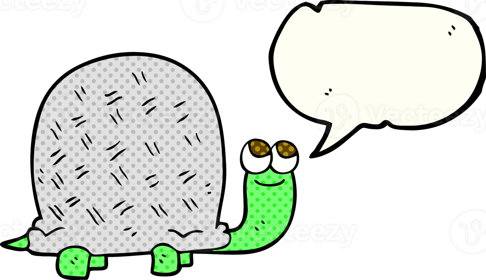 drawn comic book speech bubble cartoon tortoise png