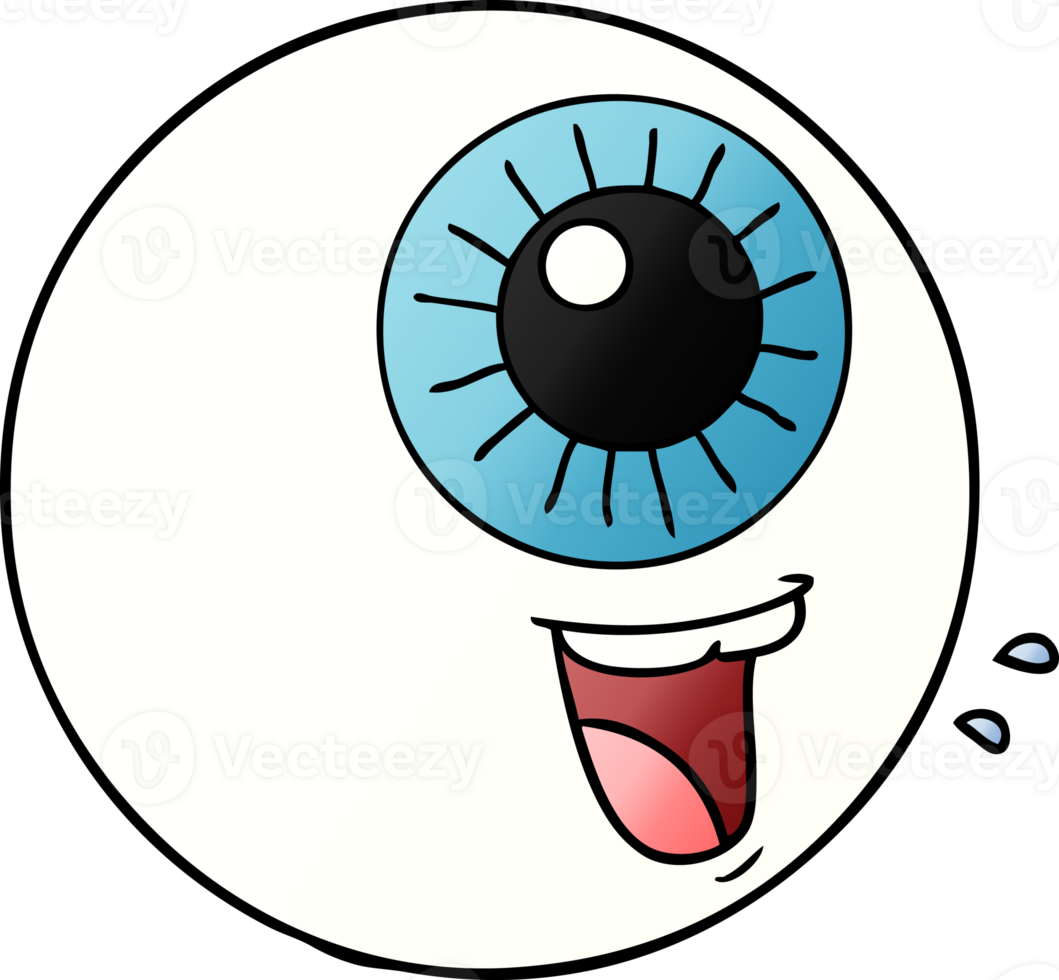 cartoon eyeball laughing png