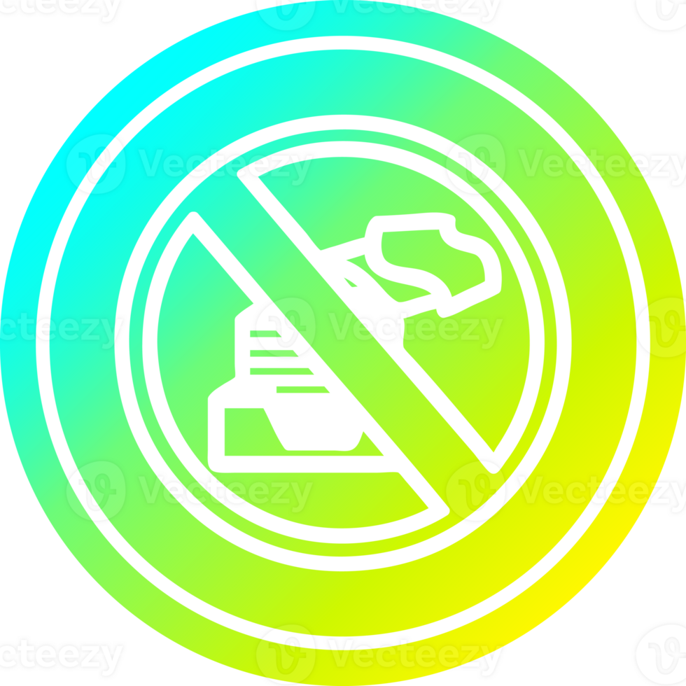paperless office circular icon with cool gradient finish png