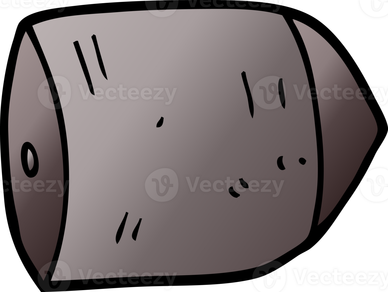 cartoon doodle big bullet png