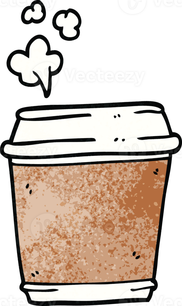 cartoon doodle coffee cup png