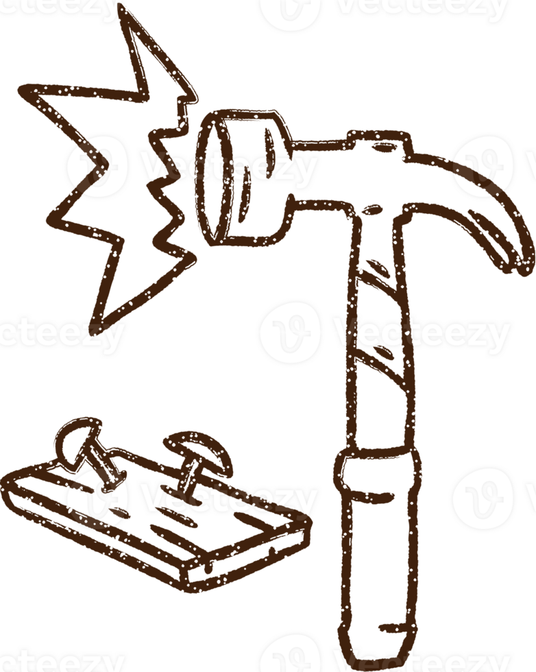 Hammer Charcoal Drawing png
