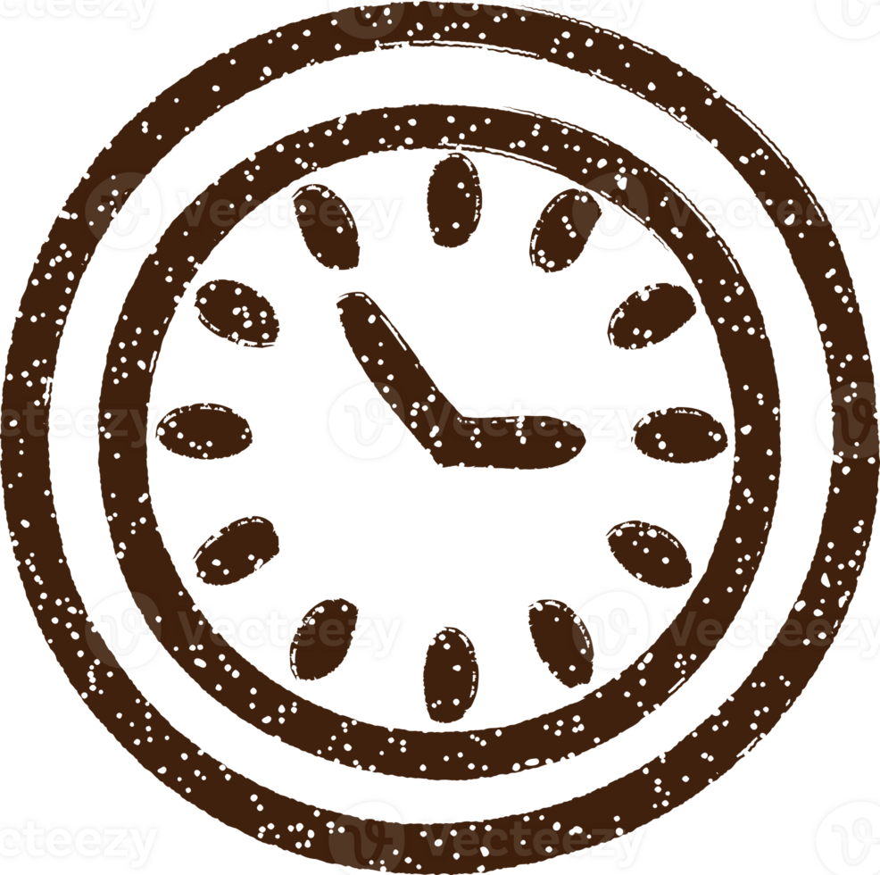 Clock Symbol Charcoal Drawing png