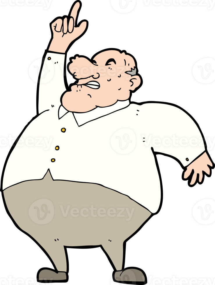 cartoon big fat boss png
