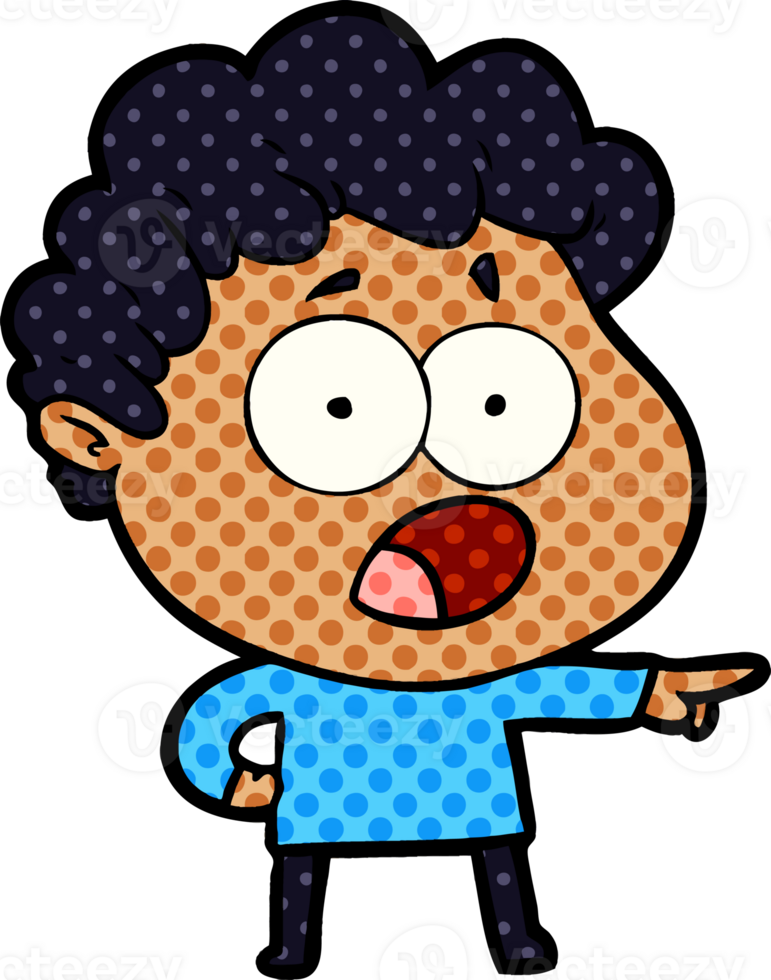 cartoon man gasping in surprise png