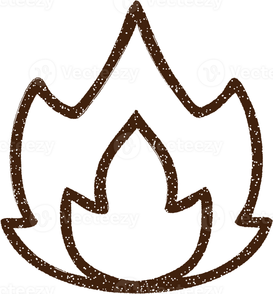 Fire Symbol Charcoal Drawing png