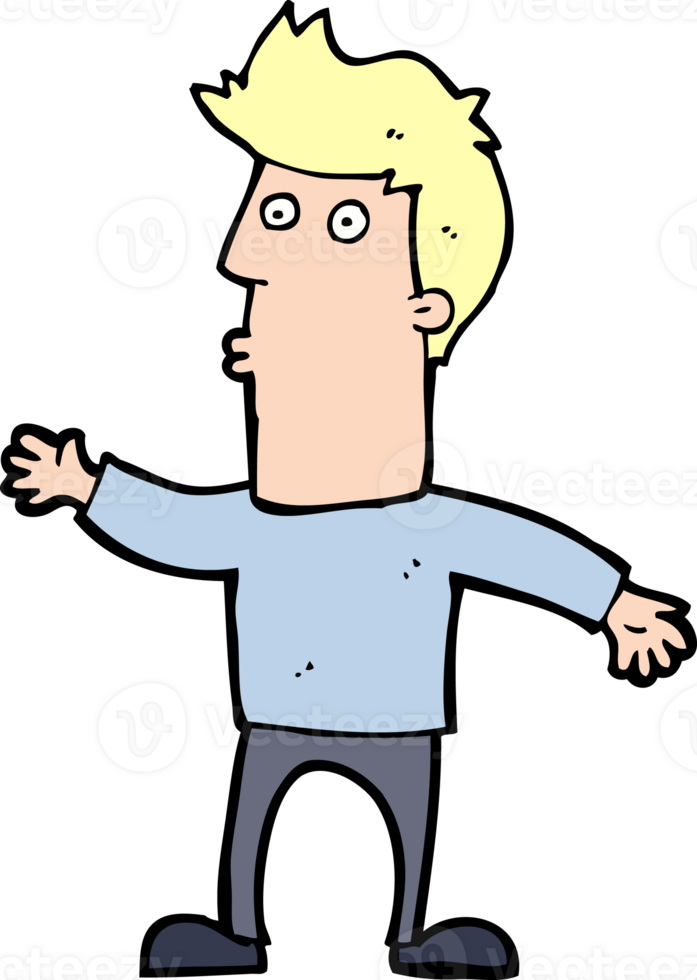 cartoon surprised man png