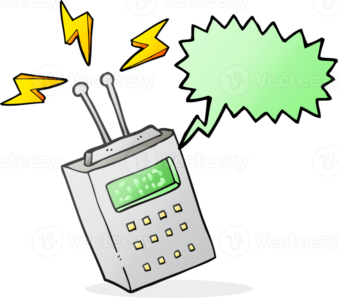 drawn speech bubble cartoon scientific device png