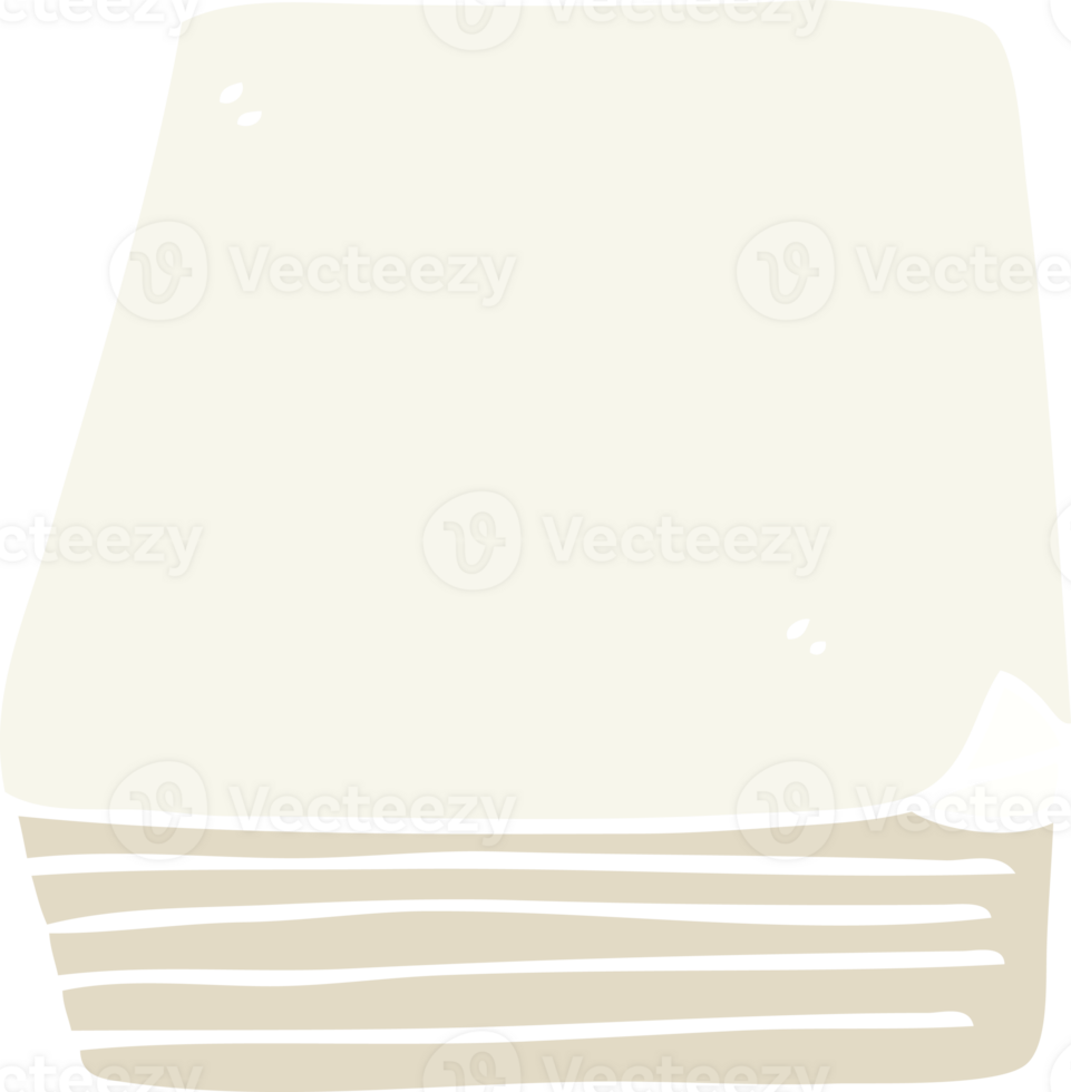flat color illustration of stack of paper png