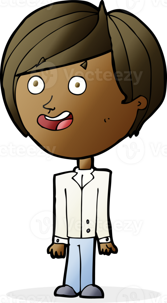 cartoon happy surprised boy png
