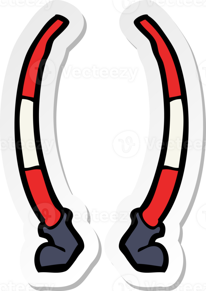 sticker of a cartoon legs png