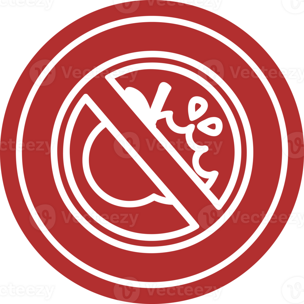 no healthy food circular icon symbol png