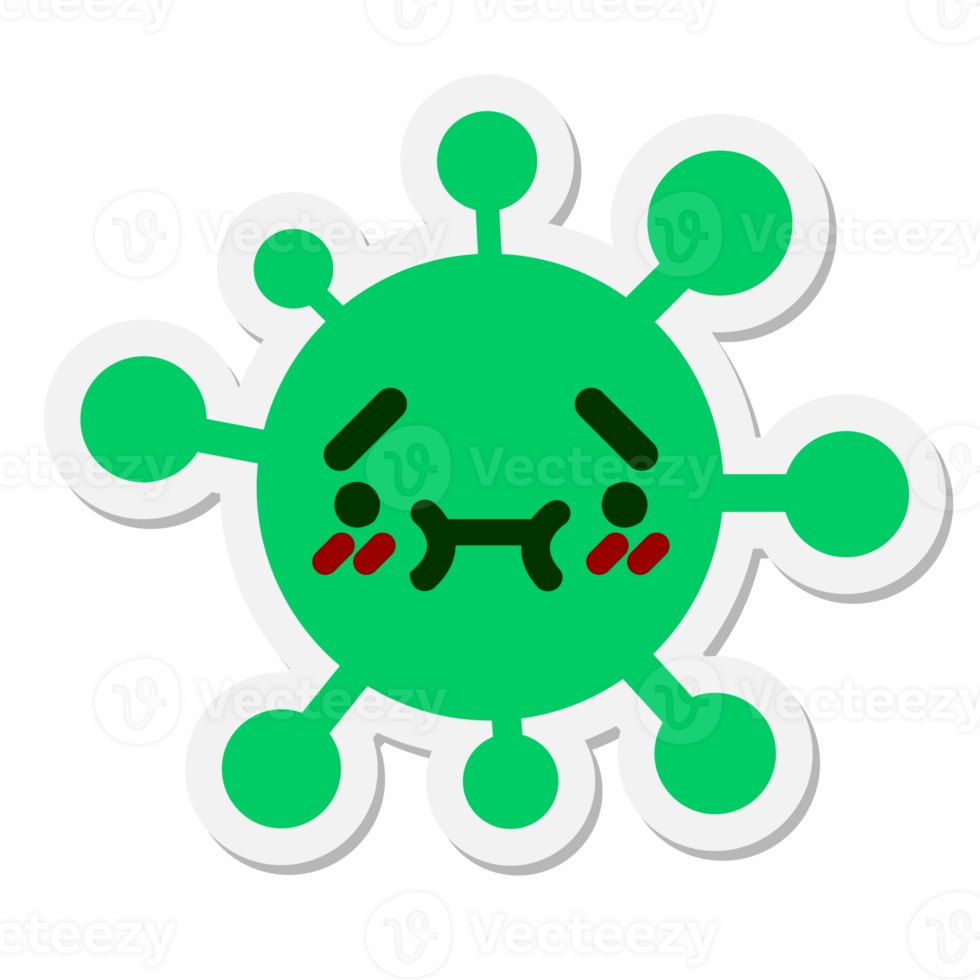 embarrassed virus sticker png