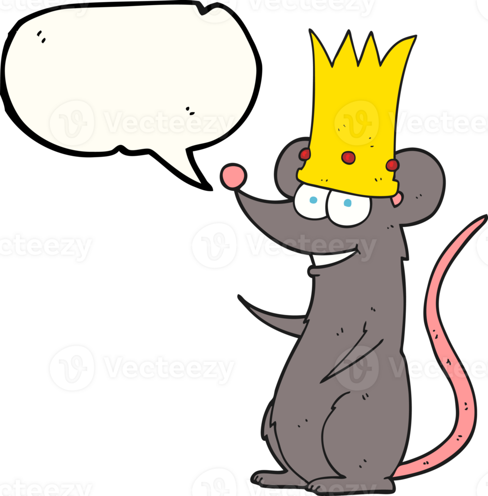 drawn speech bubble cartoon rat king png