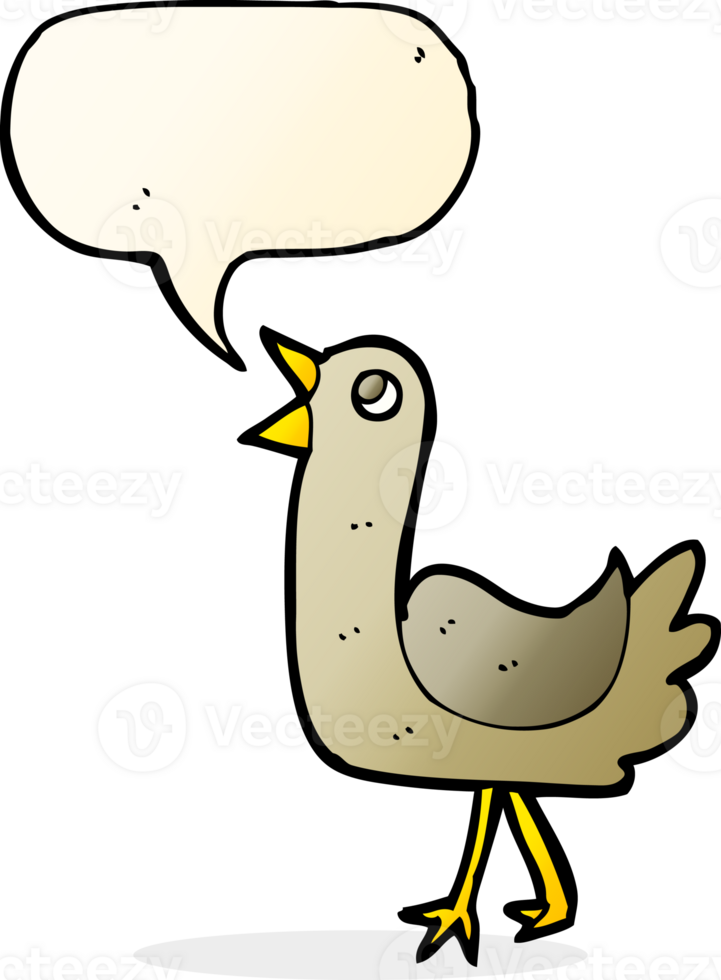 cartoon bird with speech bubble png