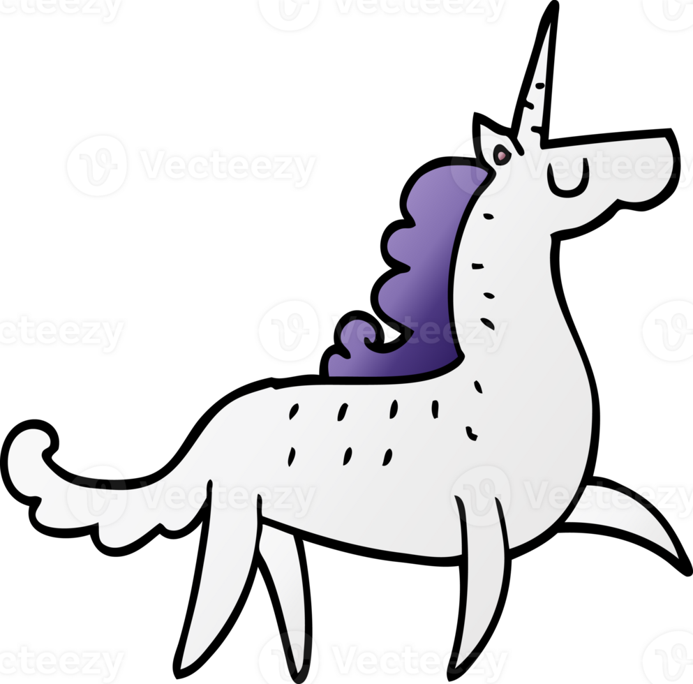 cartoon doodle unicorn png