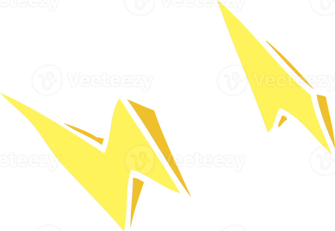 flat color illustration of lightning bolt doodles png