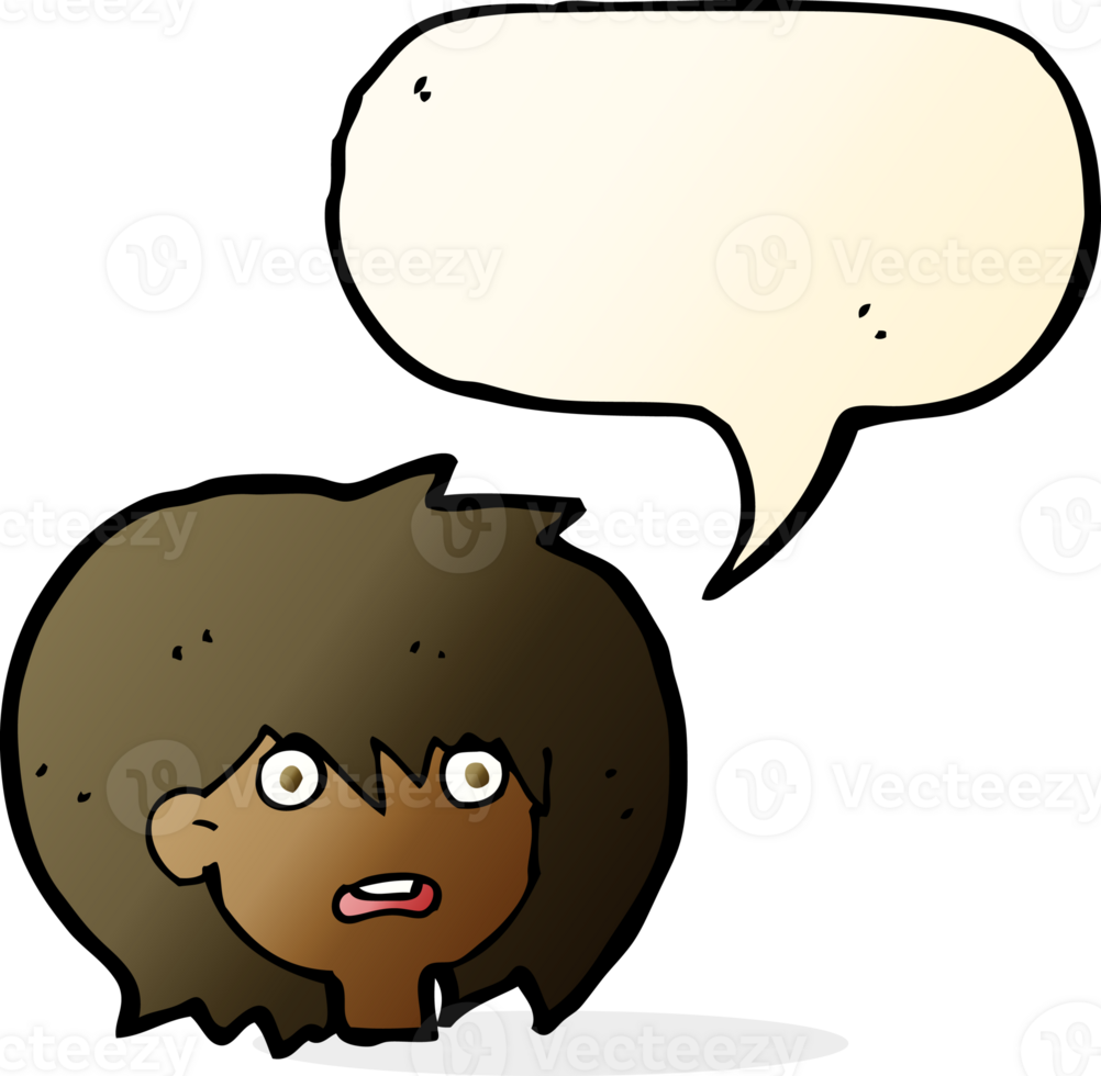 cartoon shocked expression  with speech bubble png