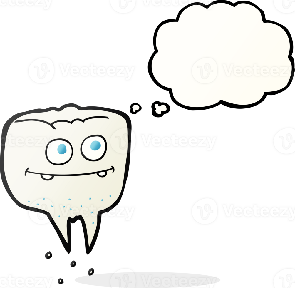 drawn thought bubble cartoon tooth png