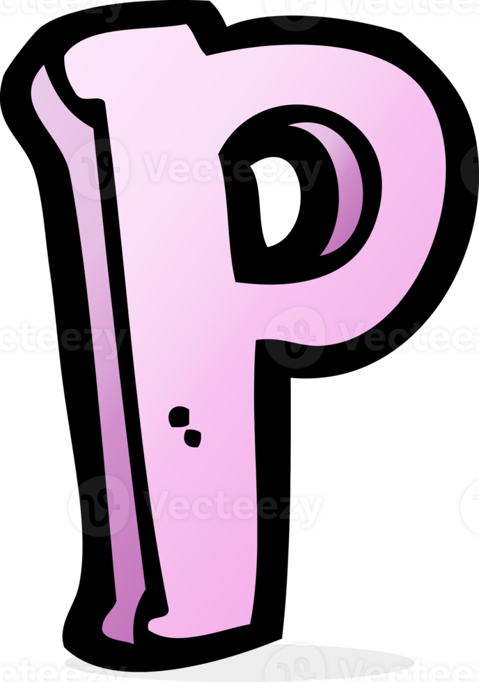 cartoon letter P png