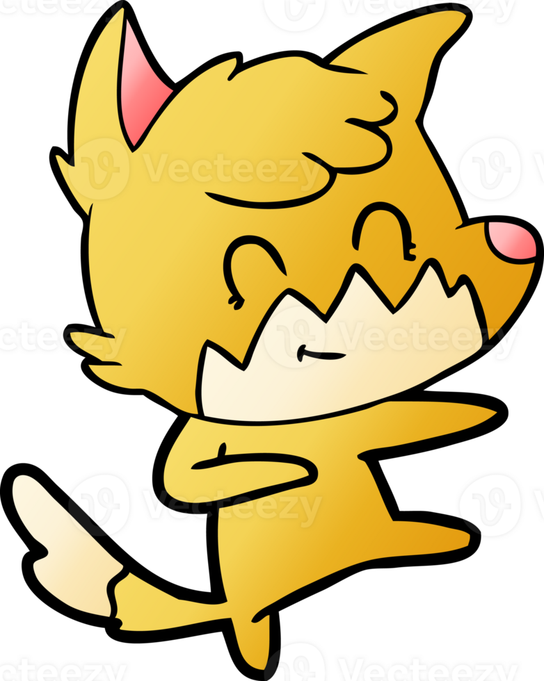 cartoon friendly fox png