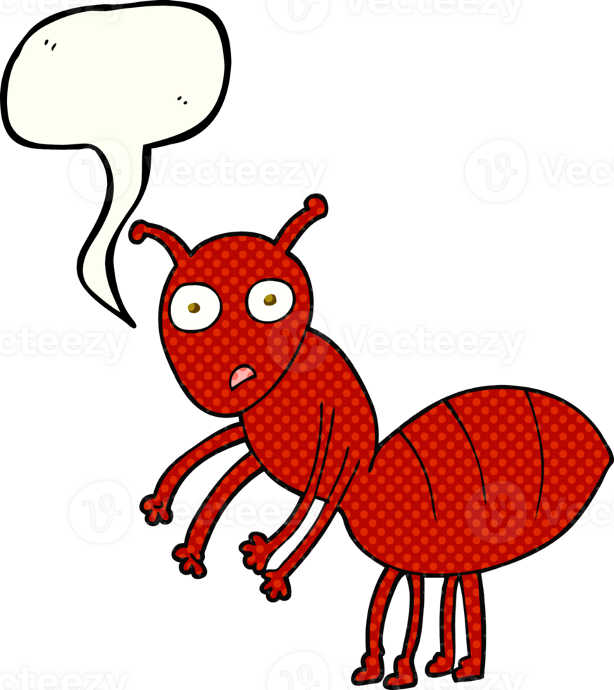 drawn comic book speech bubble cartoon ant png