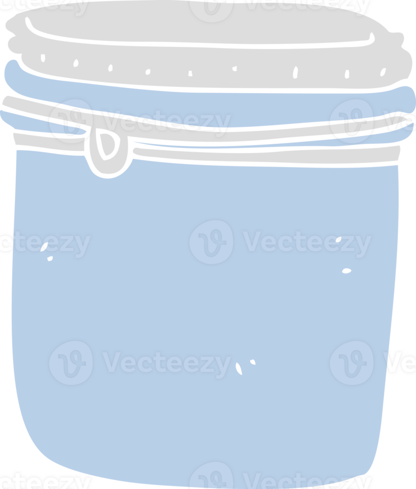flat color illustration of jar png