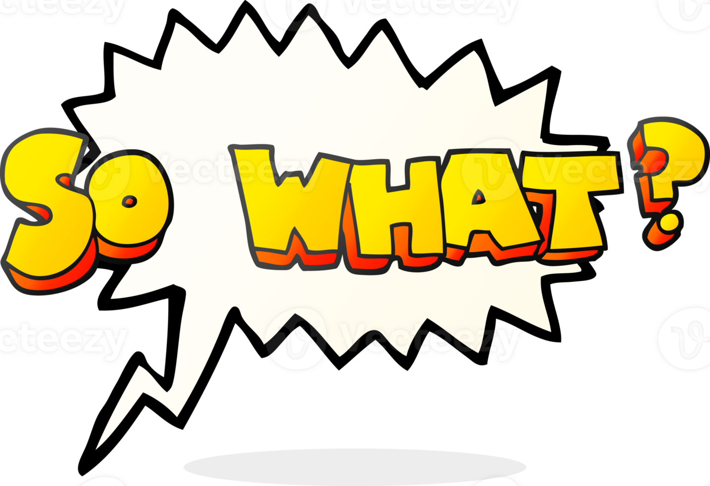 drawn speech bubble cartoon so what symbol png